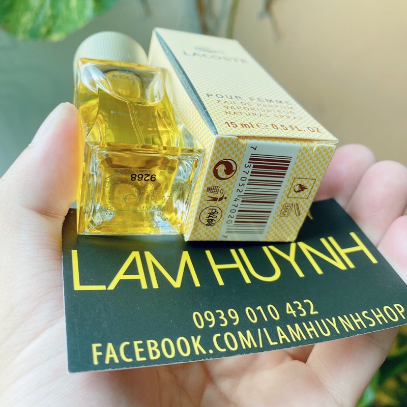 Nước hoa mini LACOSTE POUR FEMME edp 15ml