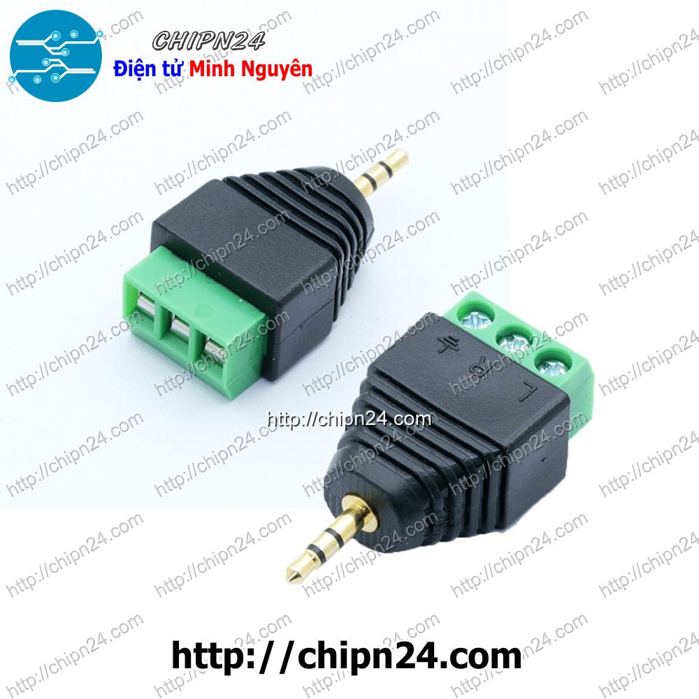 [1 CÁI] Jack chuyển Audio 2.5mm ra Domino 3 chân ĐỰC