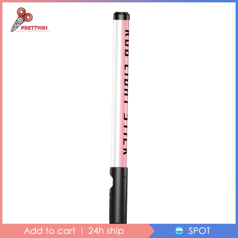 [Prettyia1] Đèn LED RGB Cầm Tay Hỗ Trợ Quay Video / Chụp Ảnh 2500-8500K / 10 Chế Độ Chiếu Sáng