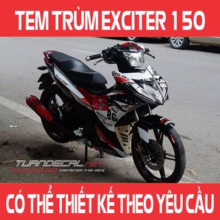 Tem Trùm Exciter 150 Ohlins 5629 Đẹp - Đổi màu sắc và họa tiết theo yêu cầu