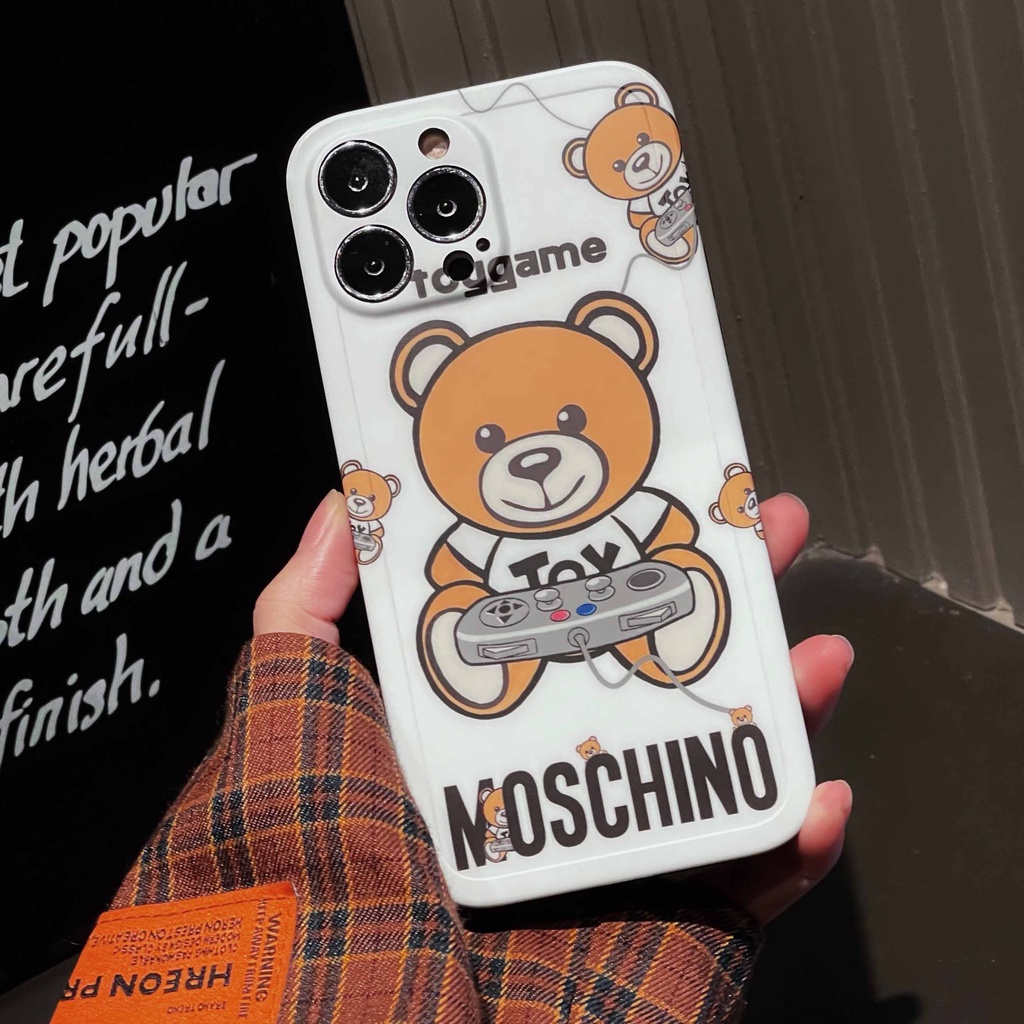 Ốp Điện Thoại Chống Sốc In Hình Gấu Dễ Thương Cho iPhone 14 13pro max 12pro 11promax