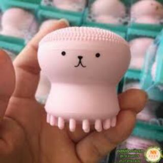 Cọ rửa mặt, massage mặt bạch tuộc silicon