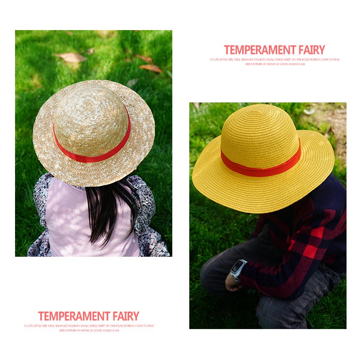 Mũ Rơm Chống Nắng Hóa Trang Nhân Vật Luffy Thời Trang