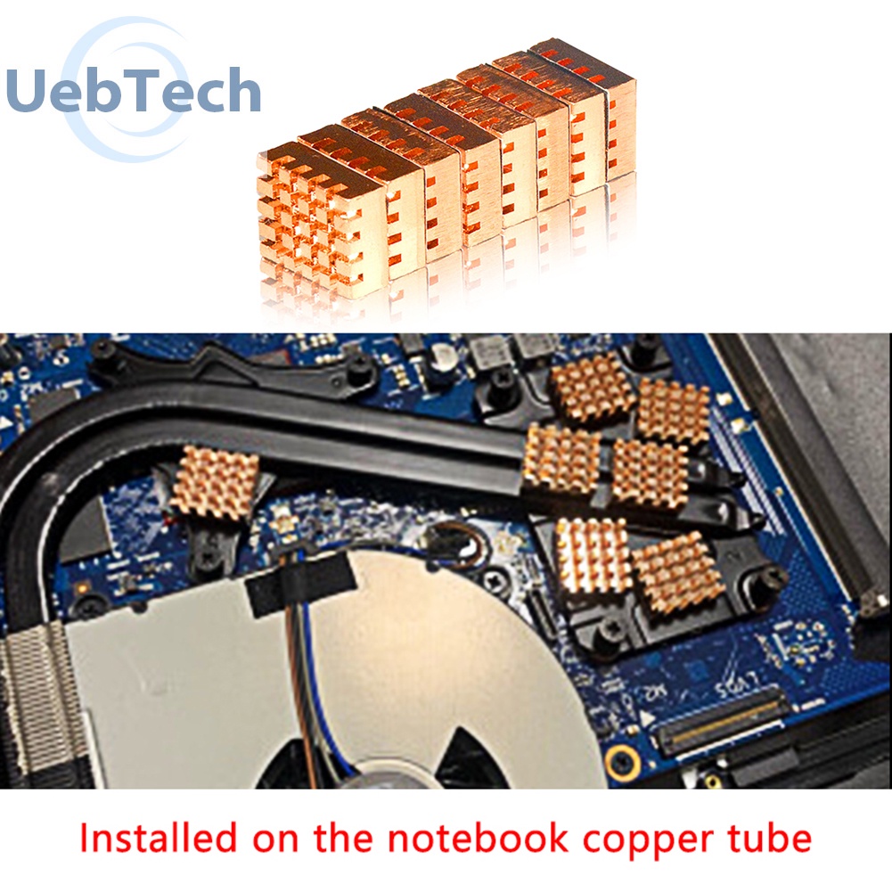 Set 8 chip tản nhiệt IC bằng đồng A8 cho PC