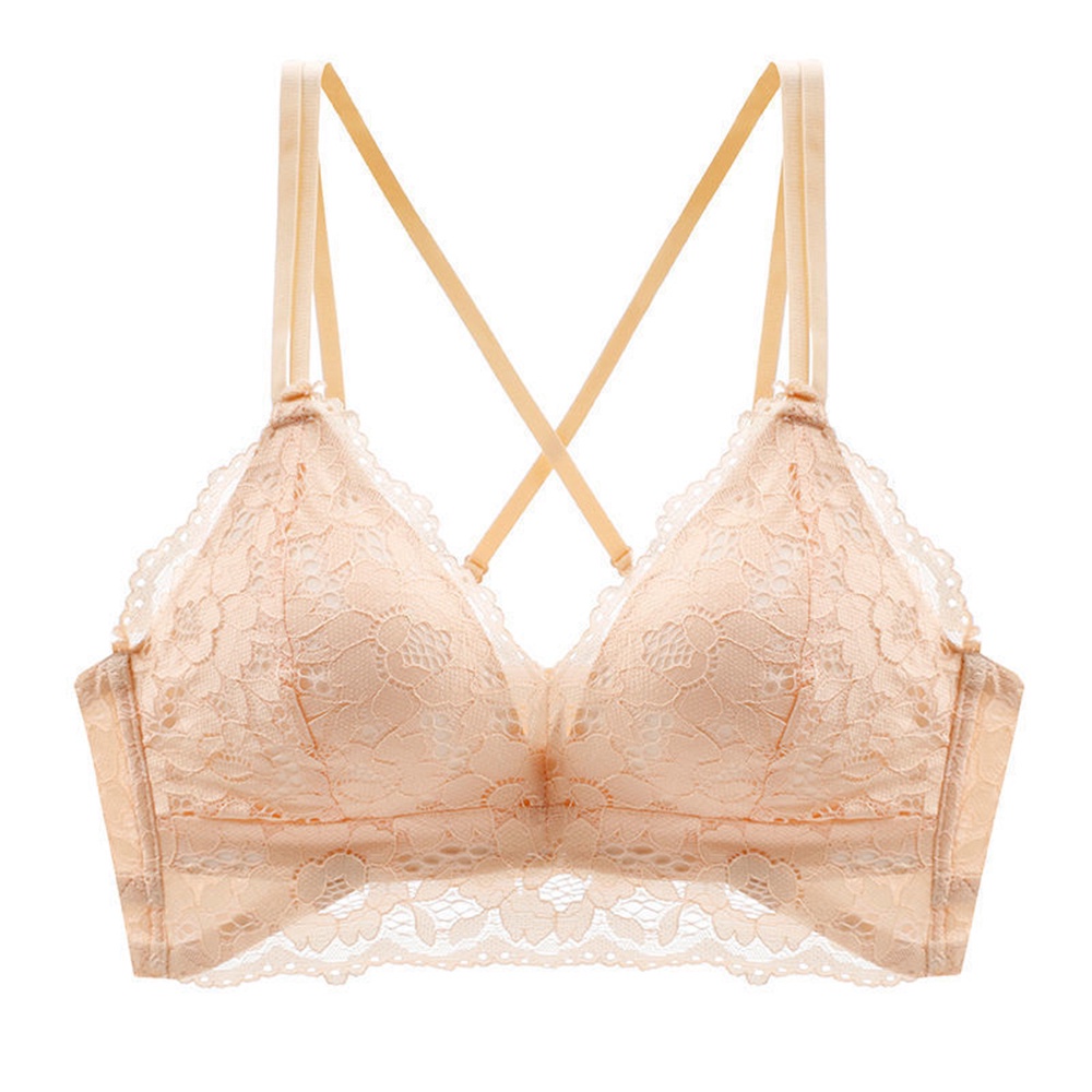 Áo Lót Nâng Ngực 3 / 4 Phối Ren Màu Sắc Nhã Nhặn