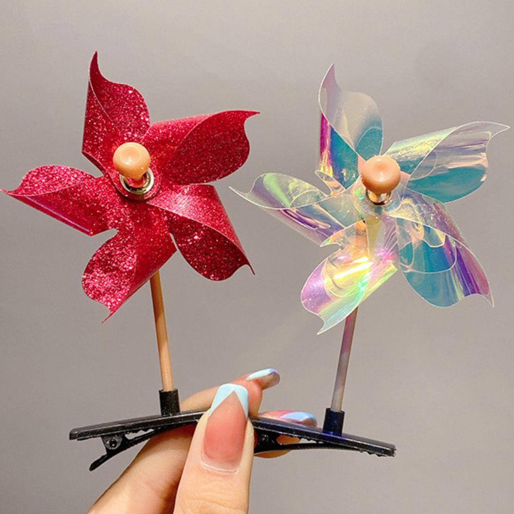 Kẹp Tóc Hình Cối Xay Gió 3D Nhiều Màu Sắc Phong Cách Hàn Quốc Cho Nữ