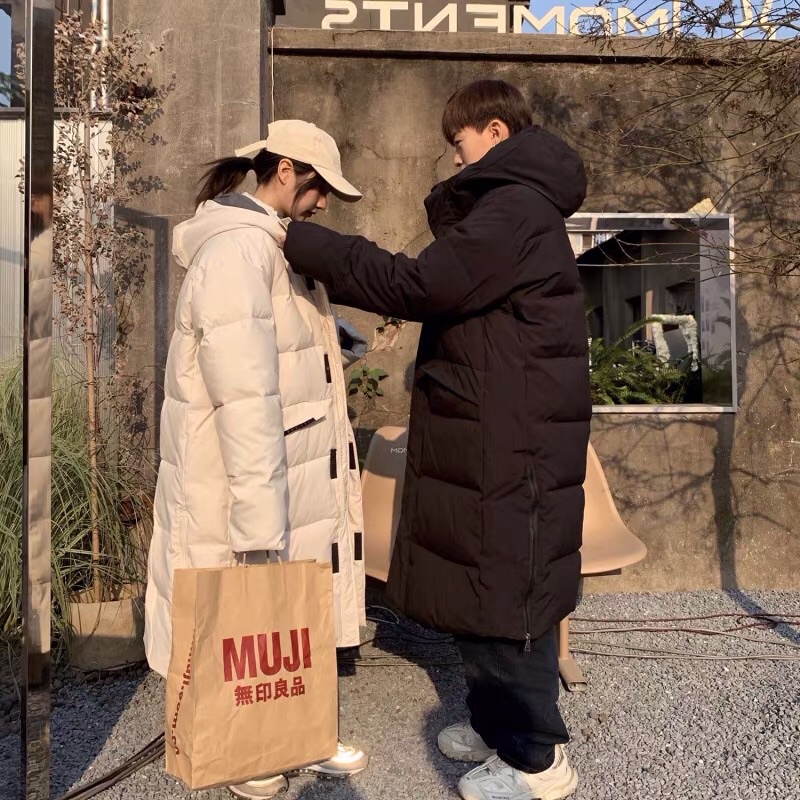 Áo khoác phao dáng dài nam nữ siêu ấm