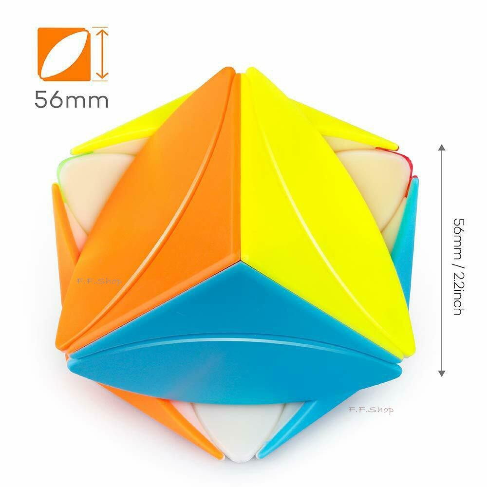 QiYi MoFangGe Ivy Cube Rubik Biến Thể 6 Mặt Maple Leaf Skewb Lá Phong Black Base