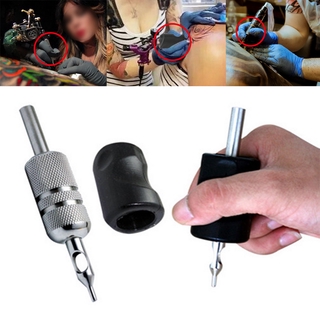 1 tay cầm máy xăm bằng silicon màu đen 25mm ☆tin tức