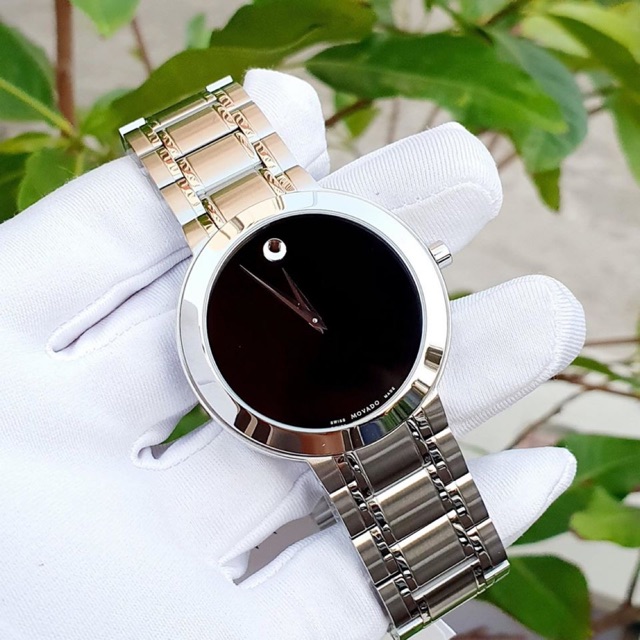 Đồng Hồ Nam Movado 0607277 Stiri Quartz Black Dial Stainless Steel Men’s Watch