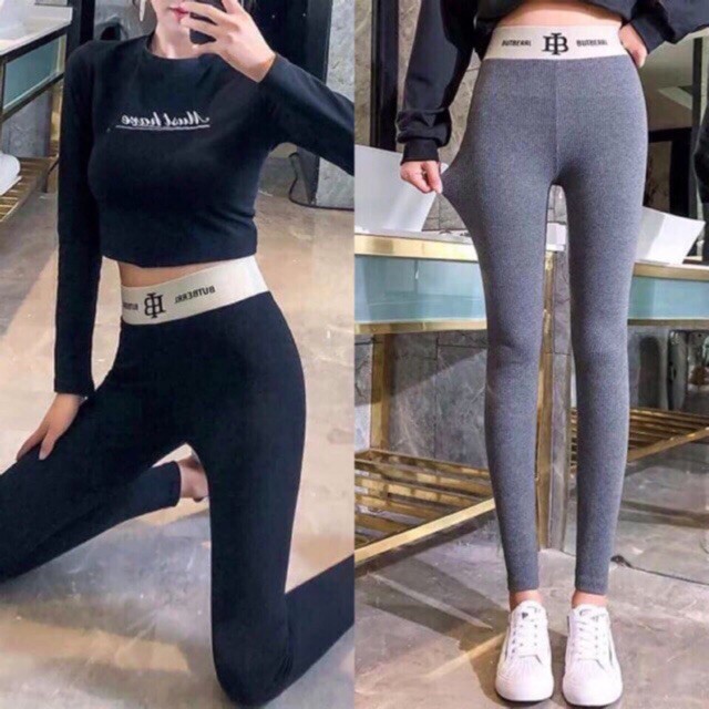 Quần legging gân tăm chữ quảng châu (kho sỉ) | BigBuy360 - bigbuy360.vn
