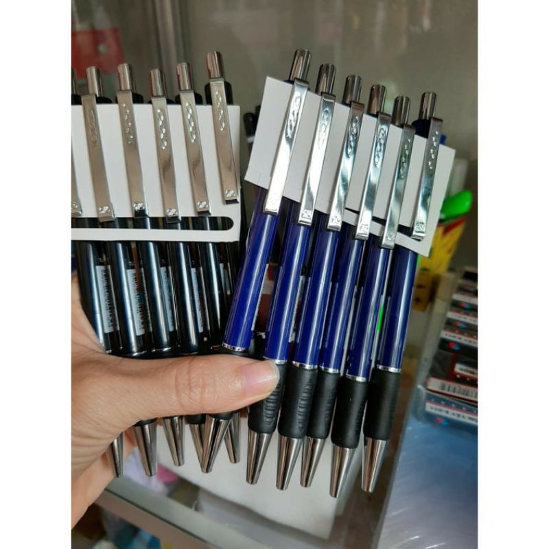 Bút bi bấm kim loại TL 036, bút ký nét đẹp xịn đủ màu 0.7mm màu đen, xanh