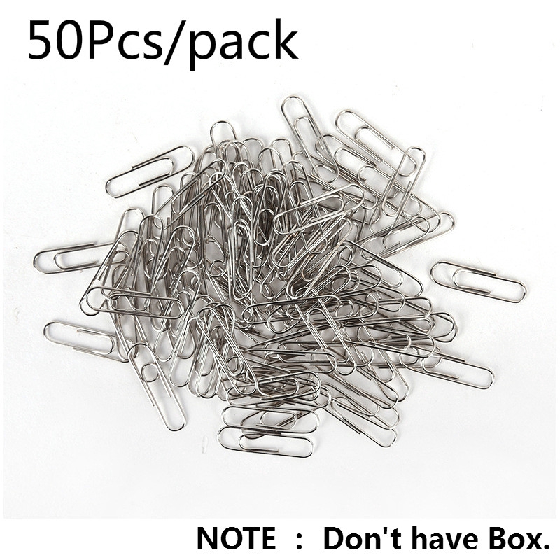 Set 50 kẹp giấy chất liệu bằng kim loại 29mm tiện dụng