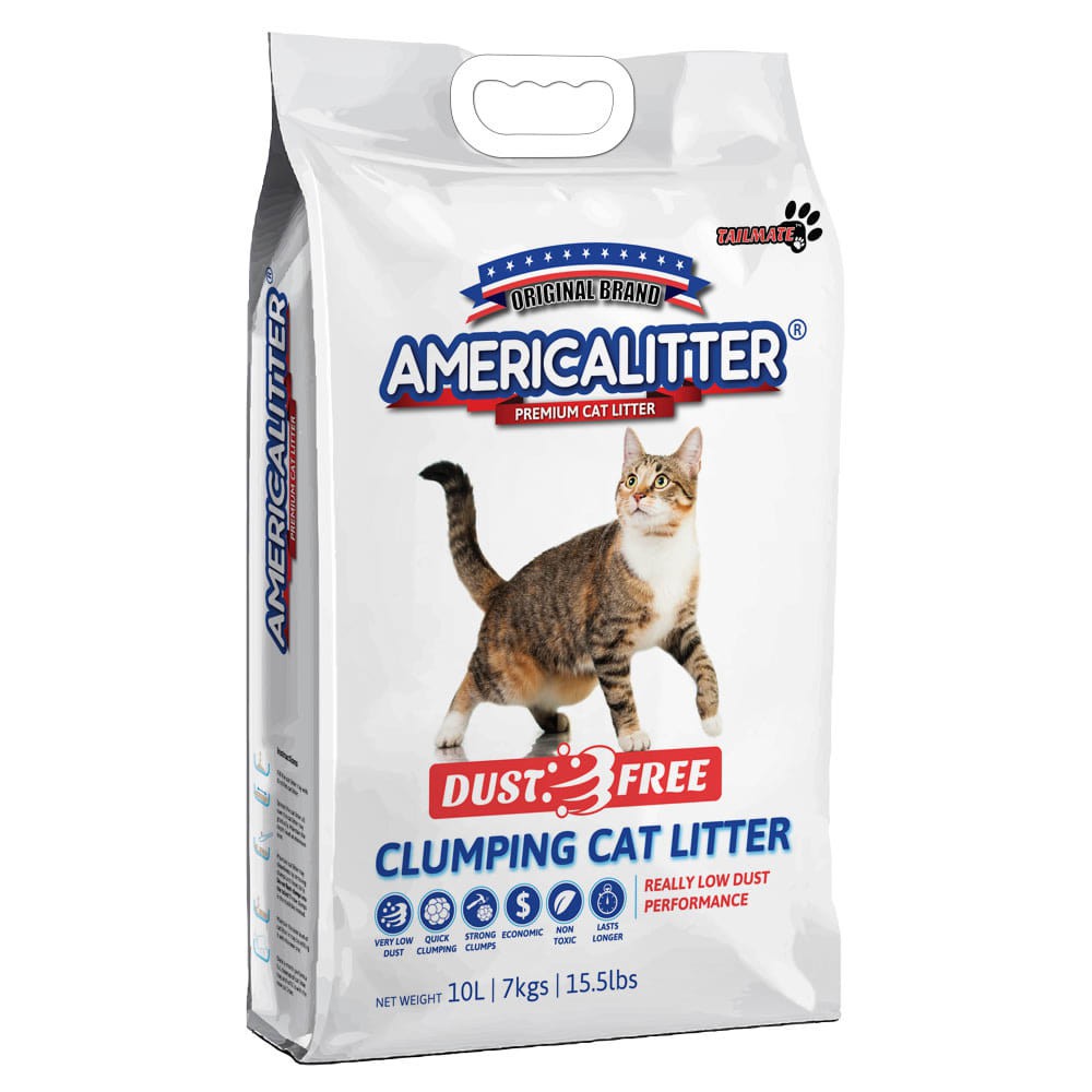 10L Cát vệ sinh America Litter cho mèo - cát đất sét siêu vón siêu khử mùi chống bụi American Garé Pet Shop