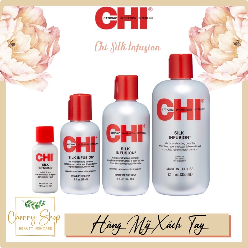 [Hàng USA] Tinh dầu dưỡng tóc mềm mượt CHI Silk Infusion