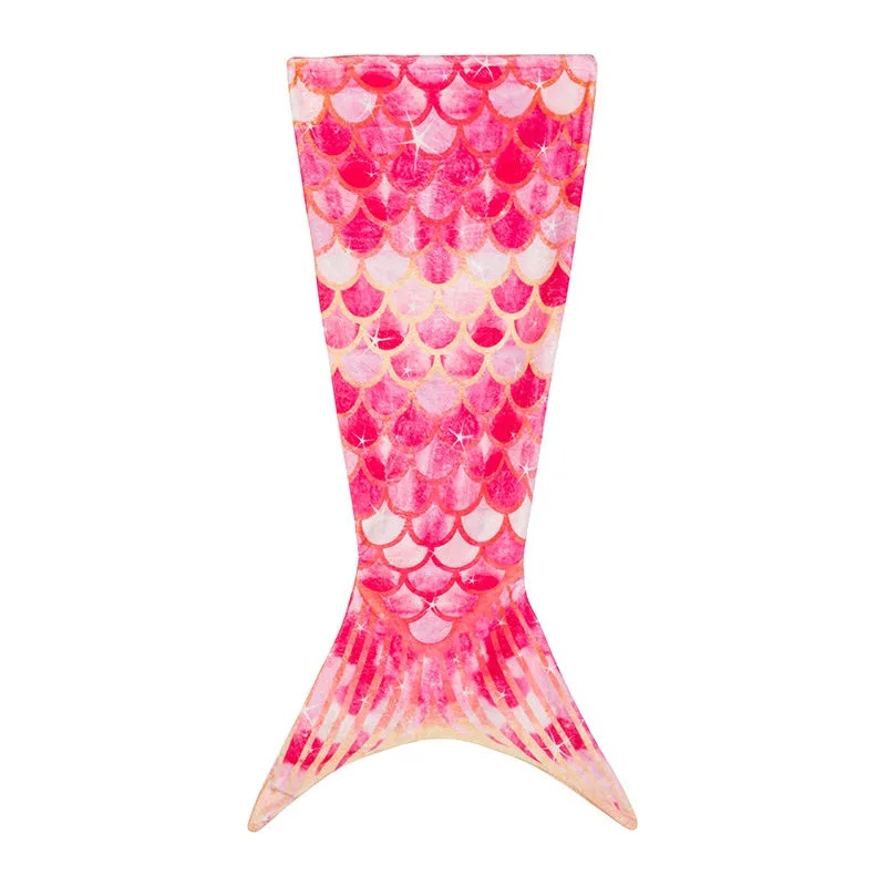 Chăn Len Dệt Kim Mềm Mại Hình Đuôi Nàng Tiên Cá Dành Cho Người Lớn Và Trẻ Em tp004