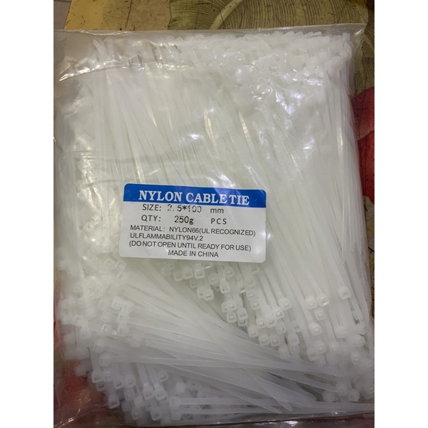 LẠT NHỰA-DÂY THÍT NHỰA-DÂY BUỘC NHỰA 100gr(2,5x100mm-3x100mm)