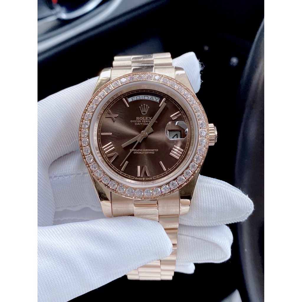 Đồng hồ nam chính hãng, đồng hồ đeo tay nam ROLEX full box viền xoàn siêu sang trọng, cực kỳ đẳng cấp cho phái mạnh