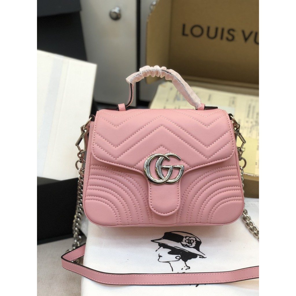 Túi Xách super màu hồng thanh lịch (ảnh thật). Ảnh chụp thật tại shop phát hiện copy đền 1000 lần