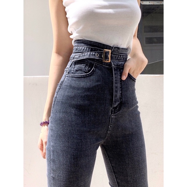 QUẦN JEANS ÔM CẠP SIÊU CAO co giãn tốt- hình shop chụp thật | BigBuy360 - bigbuy360.vn