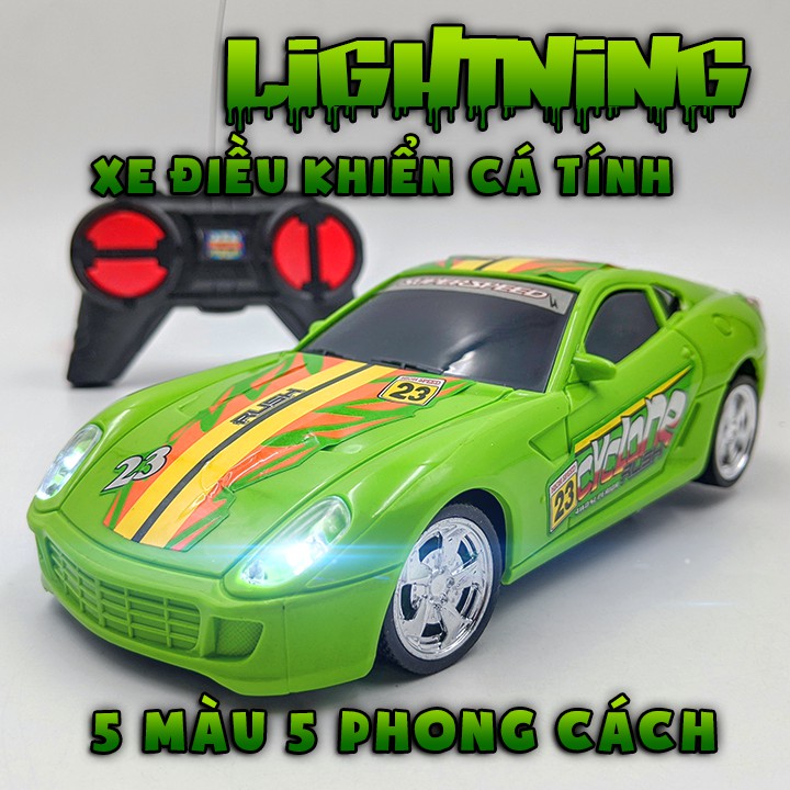 Xe điều khiển độc đáo siêu cá tính đèn pha Lightning