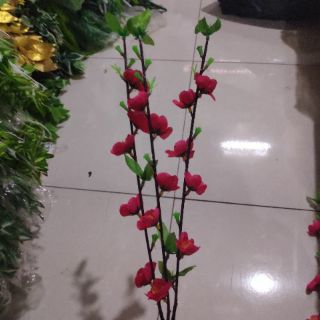 10 cành hoa đào giả