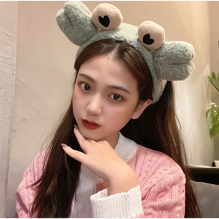 Bờm rửa mặt băng đô cài tóc hình cua cute dễ thương BT16