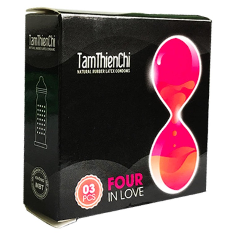 [Che tên kín đáo]Bao cao su TamThienChi Four In Love hộp 3 chiếc - Bigbull Shop