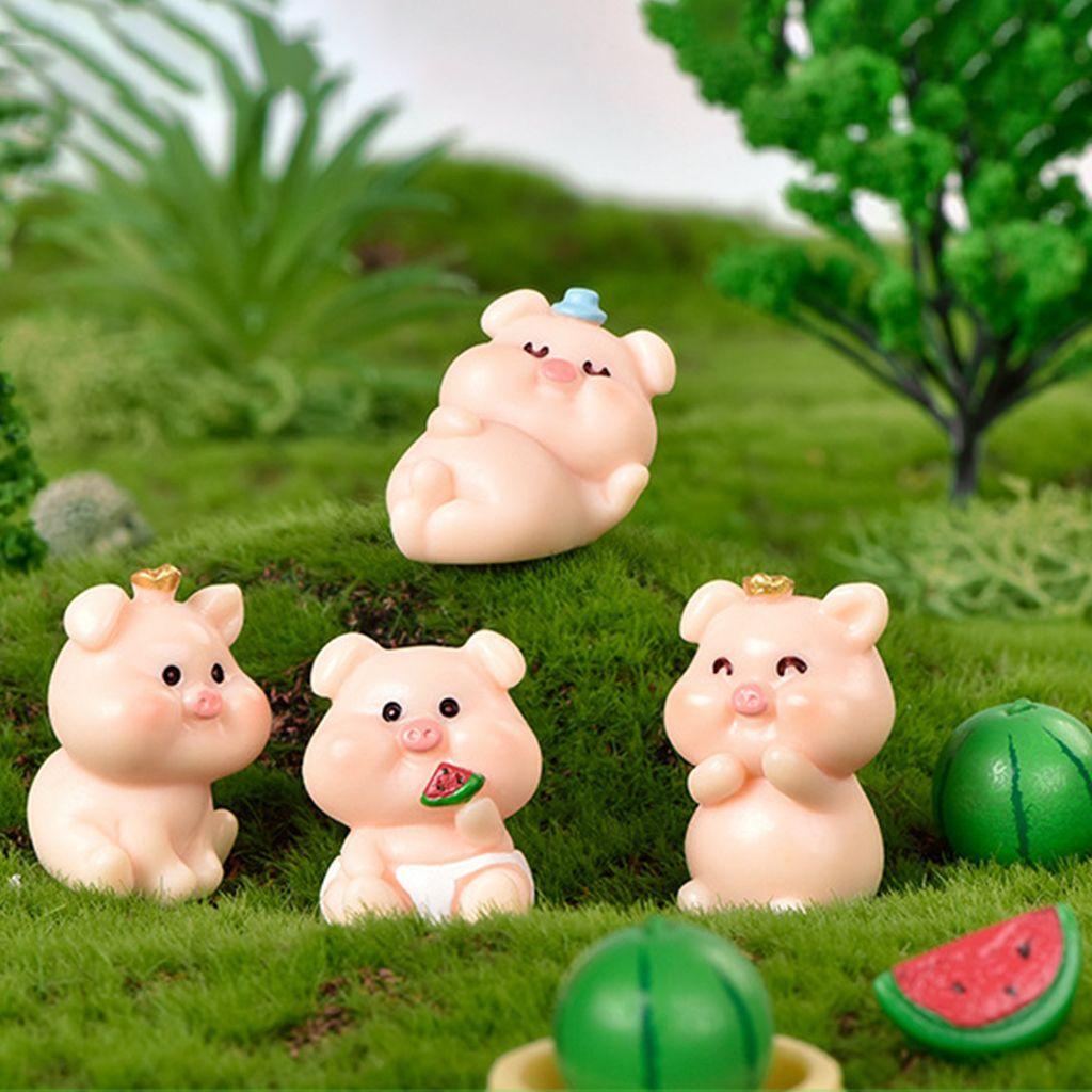 YIYU 1 Đồ trang trí Chú Heo Đáng Yêu Trang Trí Bánh Kem DIY