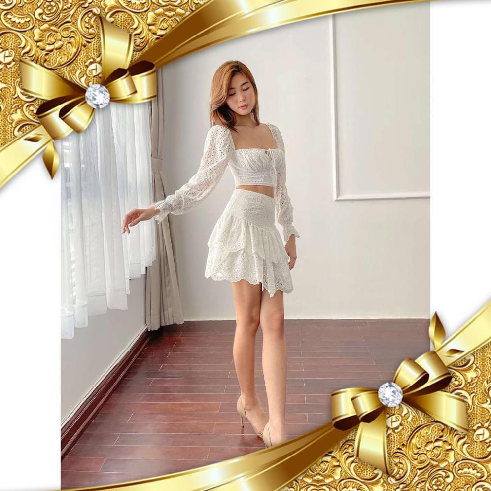 Đầm thiết kế cho cô nàng bánh bèo nhưng đầy sành điệu - Set đầm trắng gu nhẹ nhàng - Lola Vietnam | BigBuy360 - bigbuy360.vn
