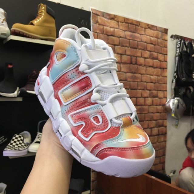 Giày Thể Thao uptempo màu cầu vồng mới nhất_Giaysneaker