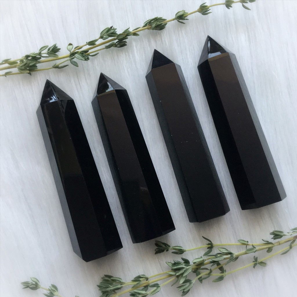 Trụ đá thanh tẩy Obsidian | BigBuy360 - bigbuy360.vn