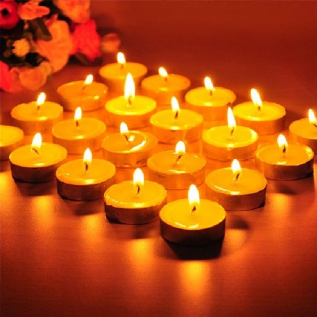 10 viên nến tealight cháy liên tục 3h Đức Tín không khói không mùi