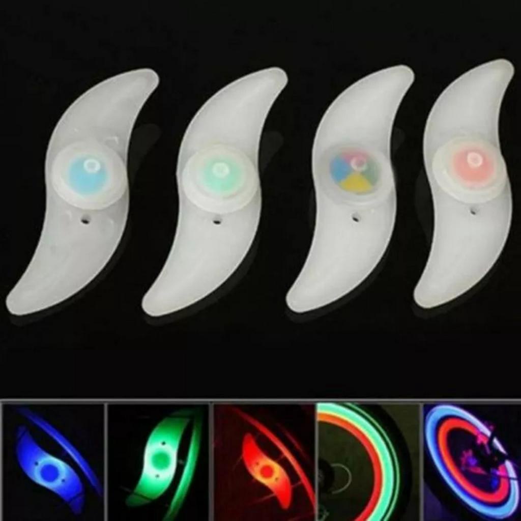 Đèn LED gắn nan hoa gắn bánh xe đạp nhiều màu tùy chọn giúp lái xe an toàn