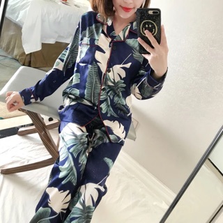 bộ ngủ lụa pizama hàng quảng châu