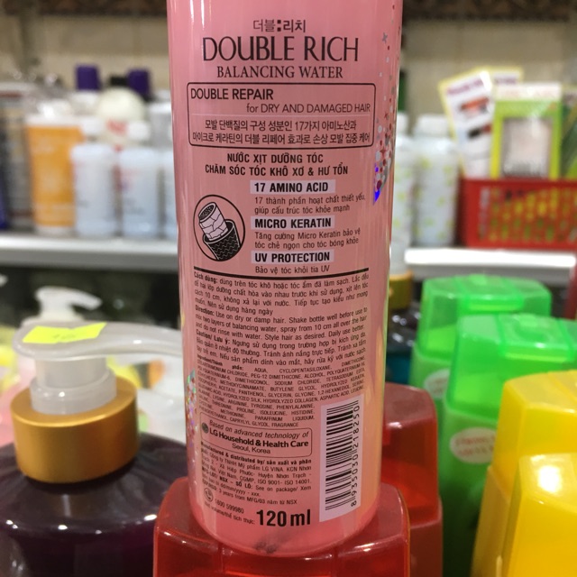 Nước xịt dưỡng tóc chăm sóc tóc hư Double Rich Nutrition V 120ml