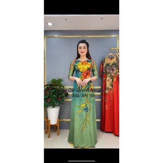 Áo dài lụa đông hưng cao cấp mã AH16