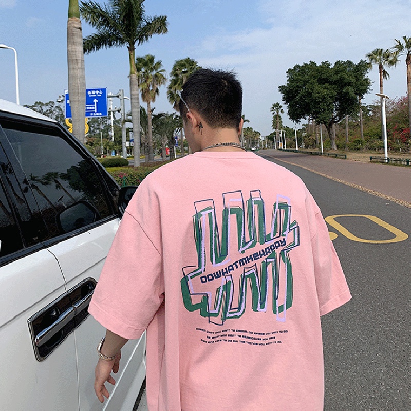 Áo Thun Tay Ngắn Cổ Tròn In Chữ Thời Trang Dành Cho Nam size M-8XL