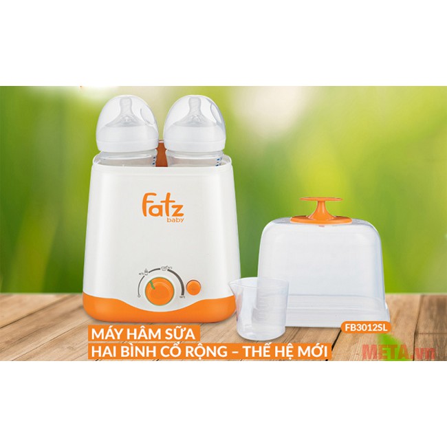 Máy hâm sữa 2 bình cổ rộng fatz baby thế hệ mới Fb 3012sl