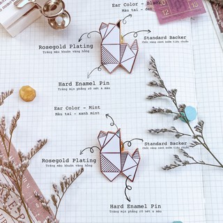 Ghim cài áo/balo/giỏ xách hình cún - Hard Enamel Dog Pin - Hàng thiết kế độc quyền
