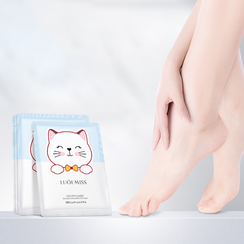 Mặt Nạ Sữa Dê Niacinamide Dưỡng Ẩm Tẩy Tế Bào Chết Làm Trắng Da Tay / Chân