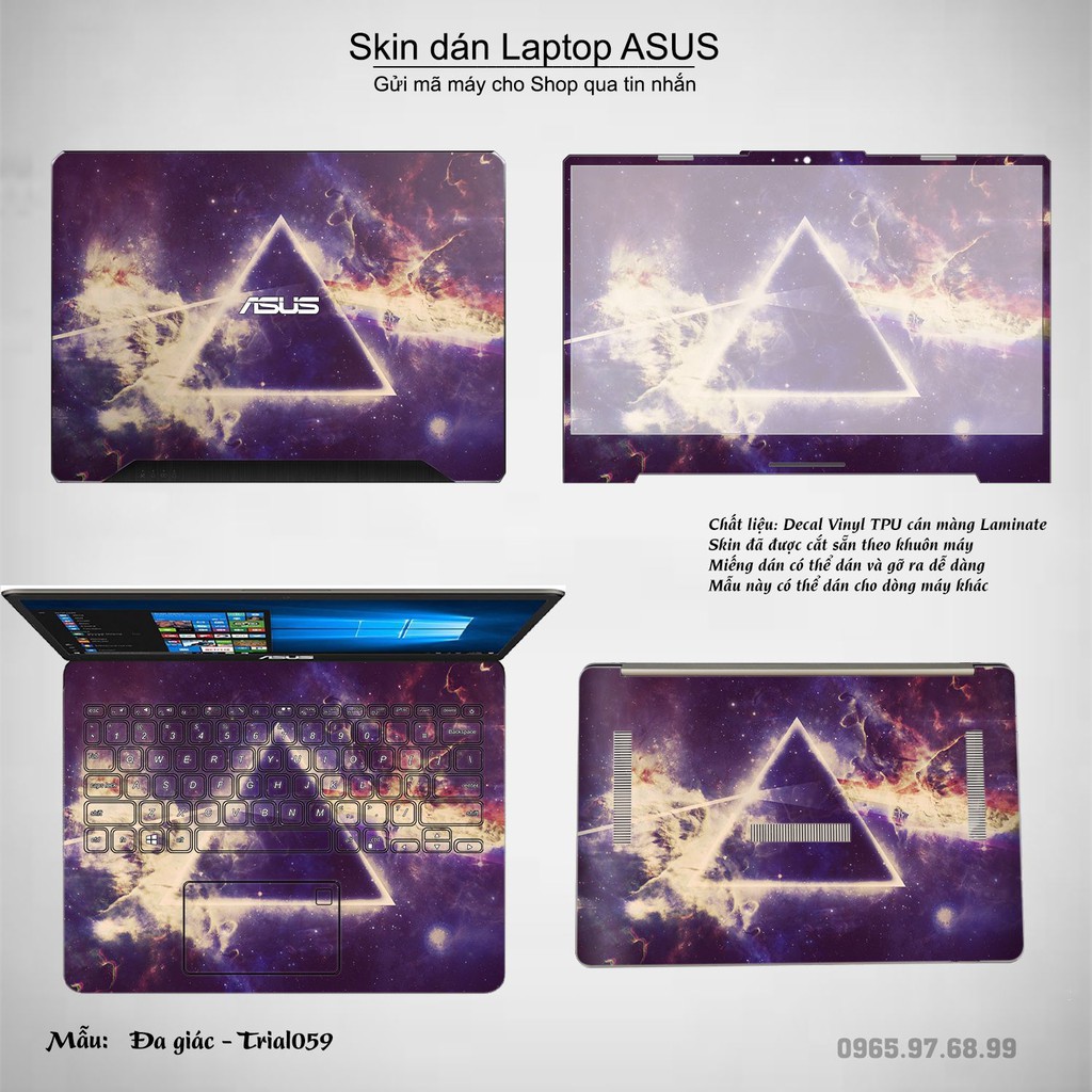 Skin dán Laptop Asus in hình Đa giác _nhiều mẫu 10 (inbox mã máy cho Shop)