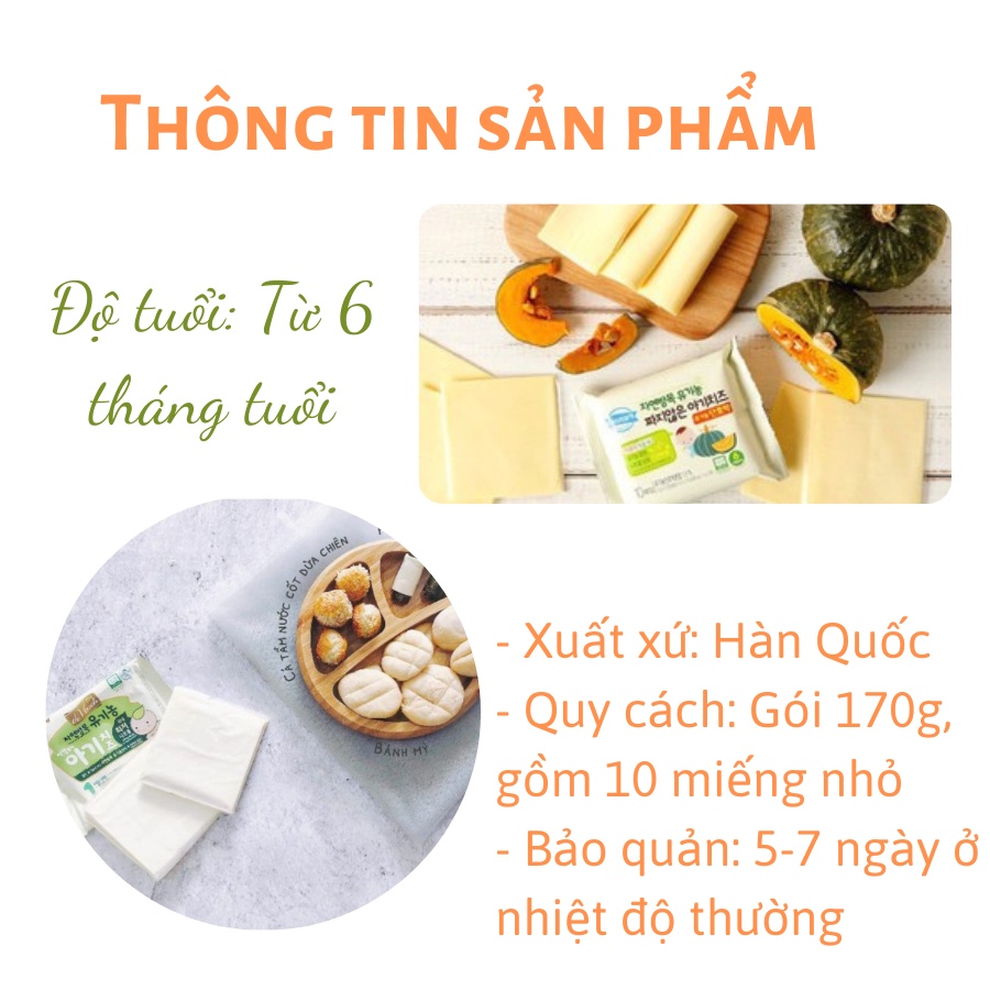 Phô mai hữu cơ tách muối cho bé