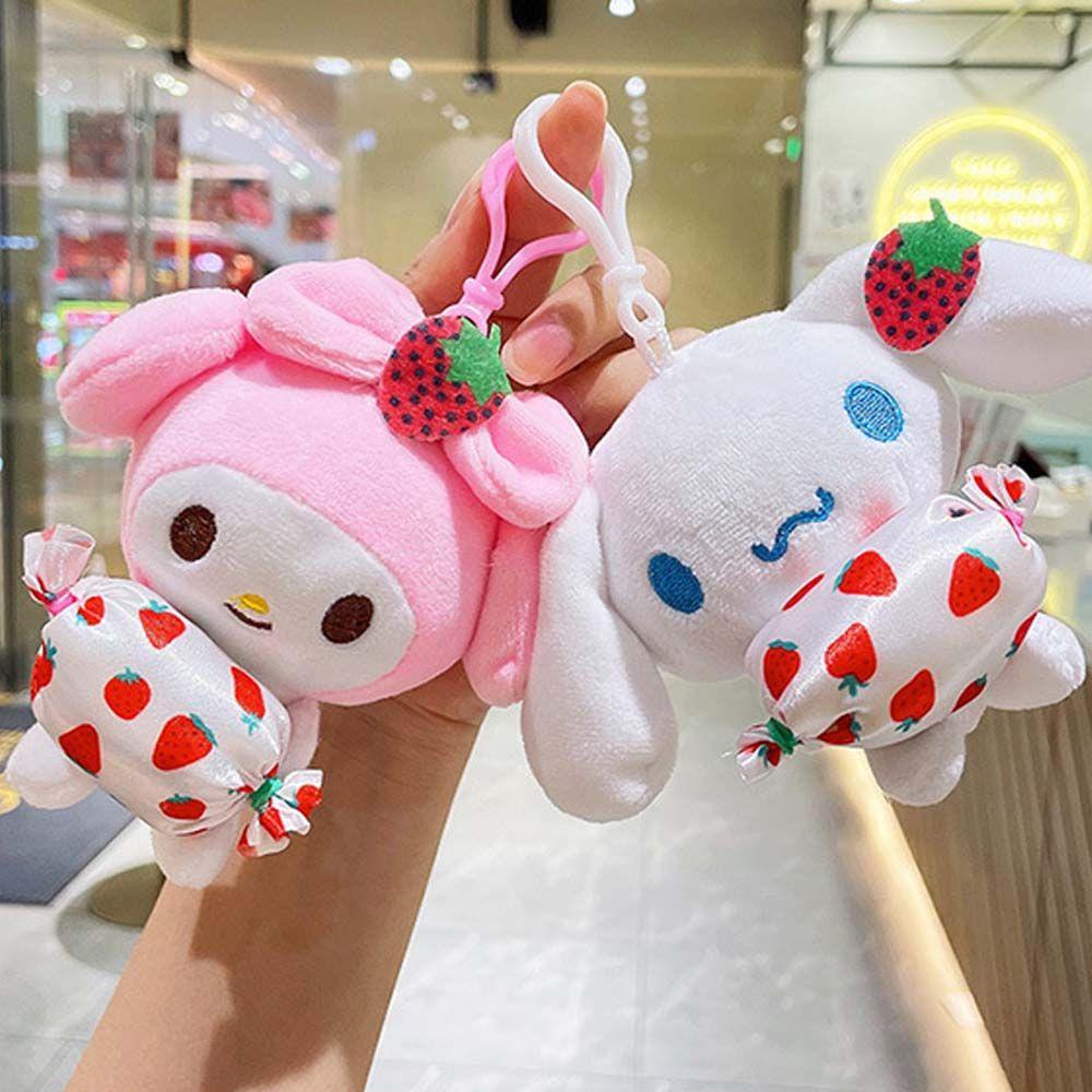 NICKOLAS Móc Chìa Khóa Hình Búp Bê Kuromi Hoạt Hình Phong Cách Hàn Quốc