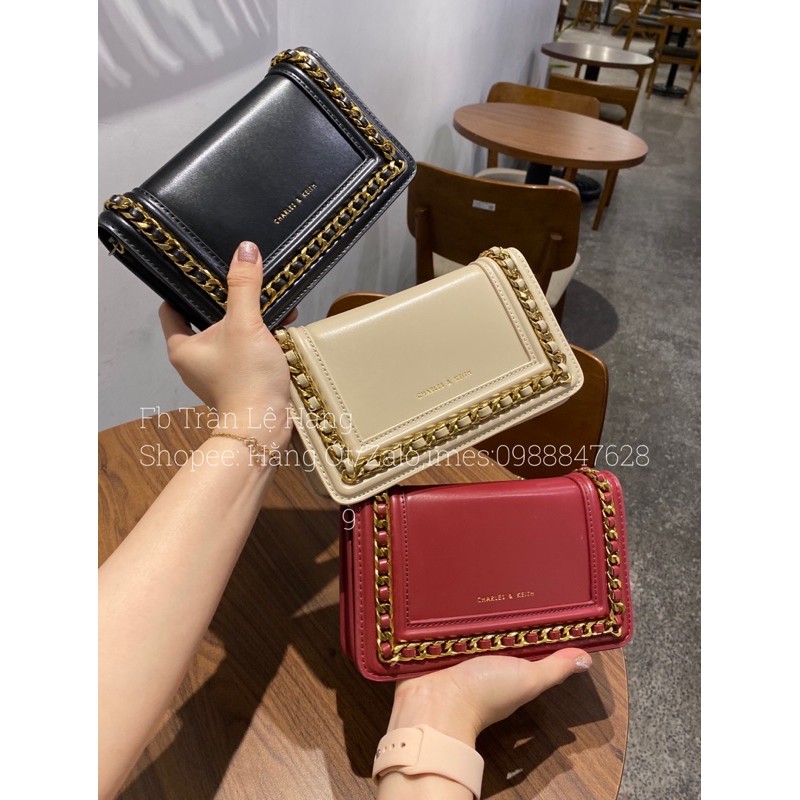Túi chữ CCKKKKK viền xích size 18cm sỉ & lẻ | BigBuy360 - bigbuy360.vn