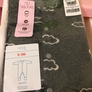 bộ body mây ghi 0-3 của nous