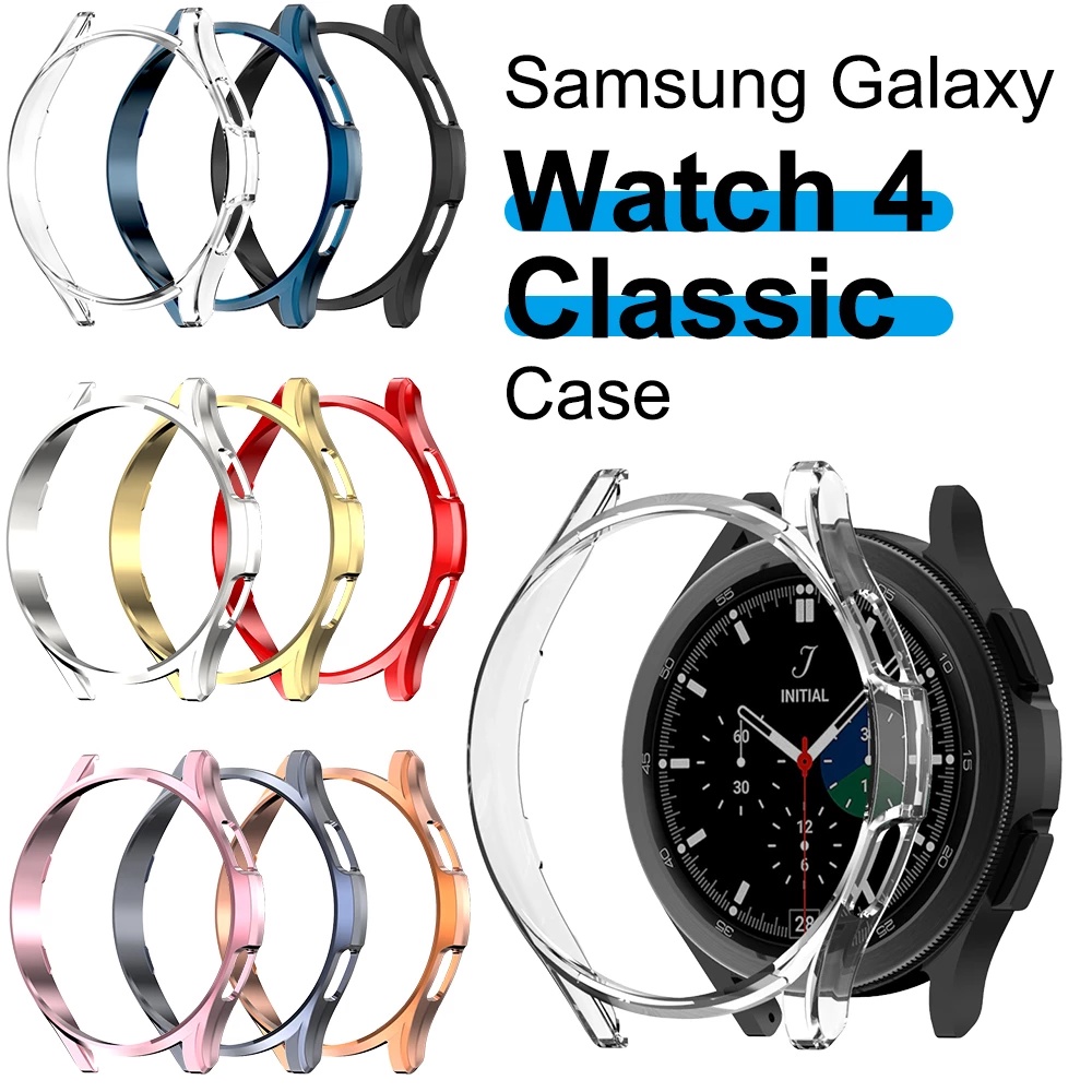 Ốp bảo vệ màn hình bằng TPU trong suốt chống sốc cho Samsung Galaxy Watch 4 Classic 42/46mm