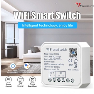 🤟 Có hàng 🤟Mô-đun công tắc đèn thông minh AUBESS 1/ 2 công tắc điều khiển từ xa cho Alexa Google Home