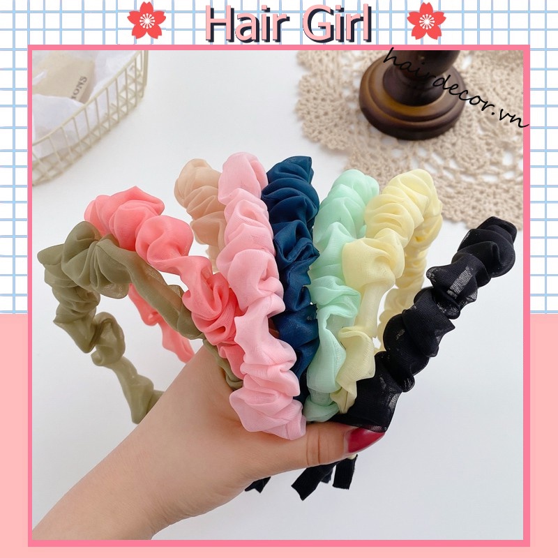 Băng Đô Cài Tóc Phong Cách Hàn Quốc Xinh Xắn Dành Cho Nữ