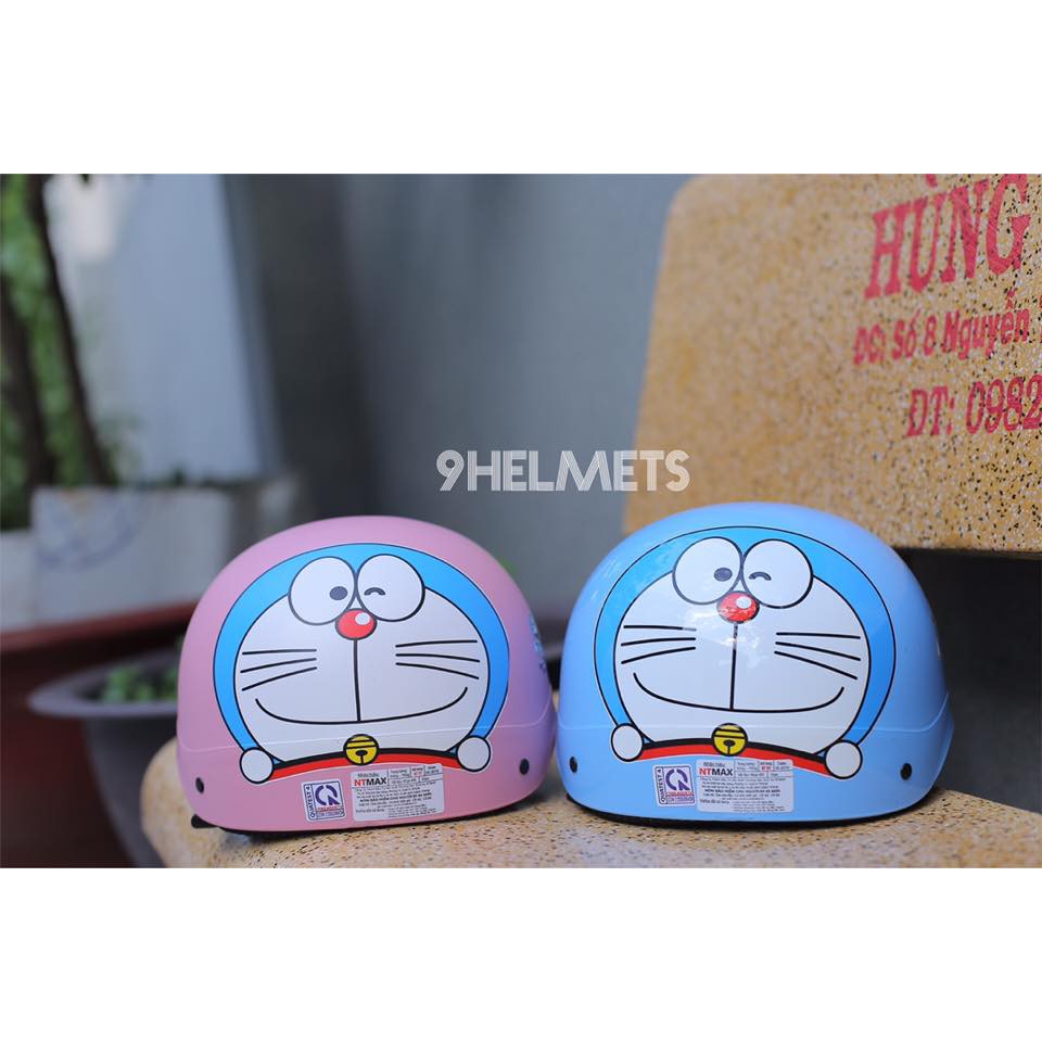 Mũ Bảo Hiểm Doraemon Xanh Dương